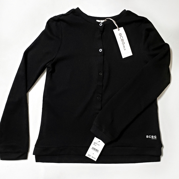 BCBG Other - BCBG Girl's Kid's Sweater Cardigan Black Medium